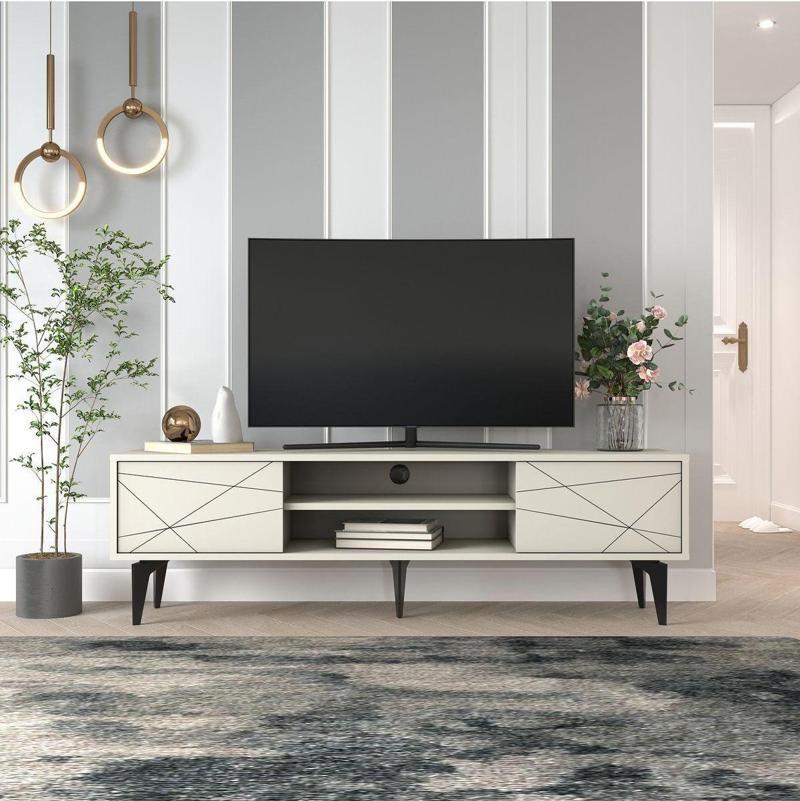 Brendon Tv Sehpası Tv Ünitesi Kumtaşı 160 cm