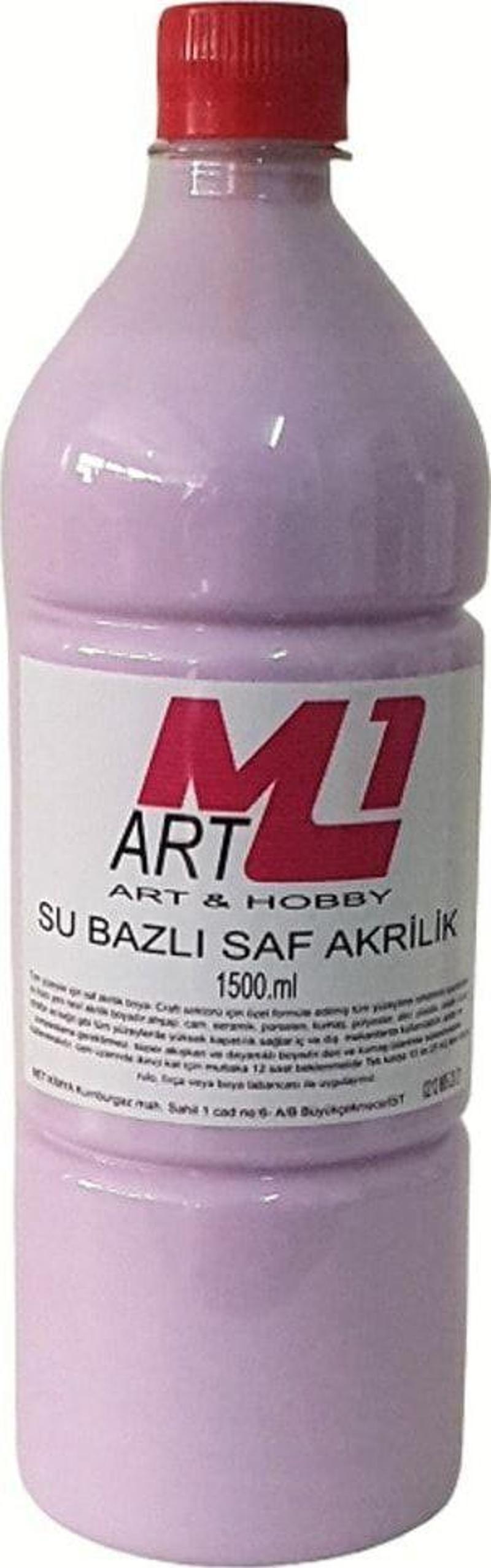 Saf Akrilik Boya 1500.Ml 9 Renk Seçeneği, Ahşap, Tuval, Seramik , Duvar ,Taş