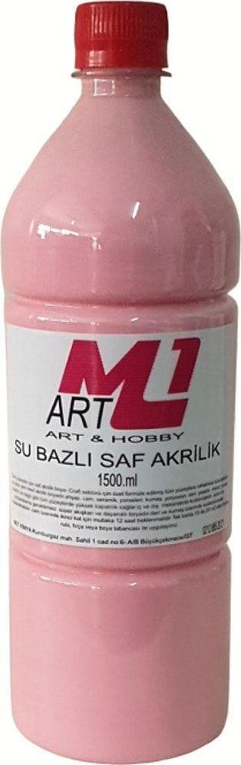 Saf Akrilik Boya 1500.Ml 9 Renk Seçeneği, Ahşap, Tuval, Seramik , Duvar ,Taş