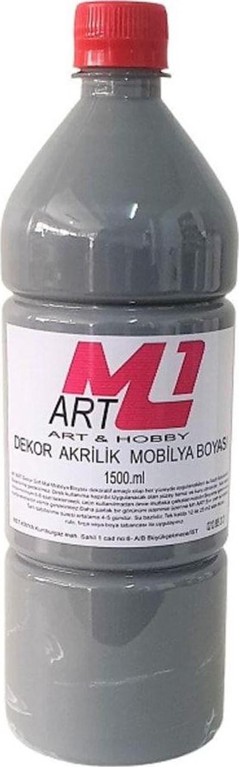 Saf Akrilik Boya 1500.Ml 9 Renk Seçeneği, Ahşap, Tuval, Seramik , Duvar ,Taş