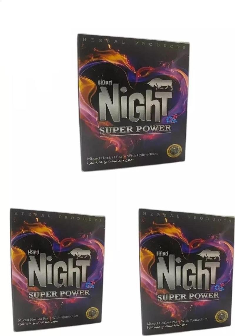 3 Boxes Night Super Power Paste Power 230 Bitkisel Macun Performans