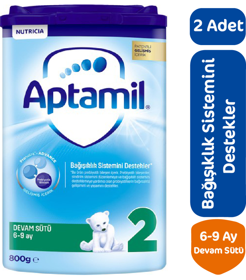 Devam Sütü 2 Numara 800 gr 2 li Paket