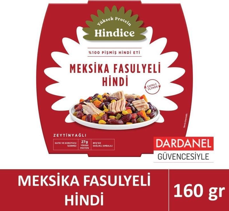 Hindice Aç Ye Hazır Yemek Meksika Fasulyeli Hindi 160 gr