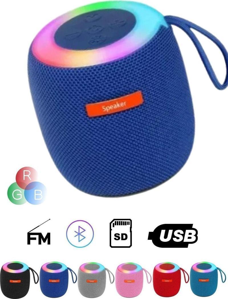 Mini Rgb Işıklı Bluetooth Speaker Taşınabilir Ses Bombası Stereo Yüksek Kalite Hoparlör Ses Seviyesi