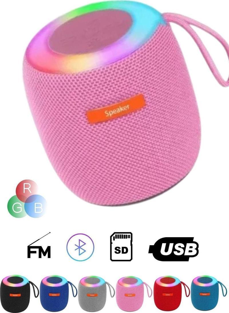 Mini Rgb Işıklı Bluetooth Speaker Taşınabilir Ses Bombası Stereo Yüksek Kalite Hoparlör Ses Seviyesi