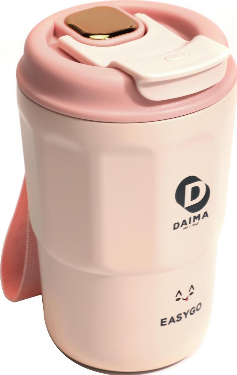 Daima EasyGo Bardak Termos Pembe 380 ml