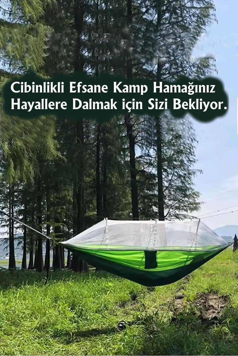 - Cibinlikli Hamak - Ultra Konfor - Kompakt - Portatif - Çantalı