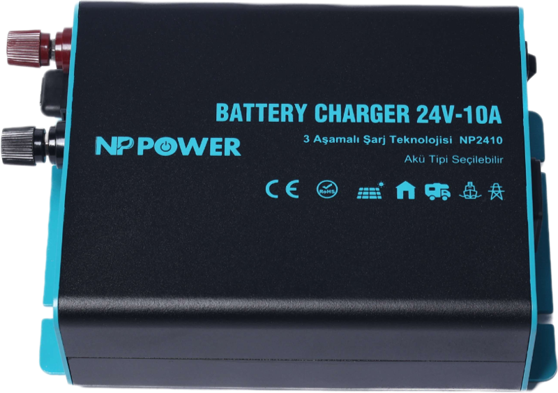 NP Power 24V 10A Akü Şarj Cihazı