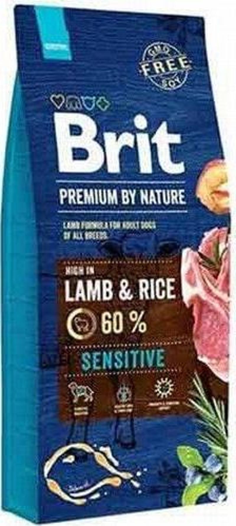 Brit Premium By Nature Adult Sensitive Lamb Kuzulu Yetişkin Köpek Maması 15 Kg