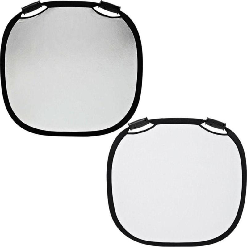 Gümüş Beyaz Katlanabilir Çift Kulplu De Luxe Reflektör L