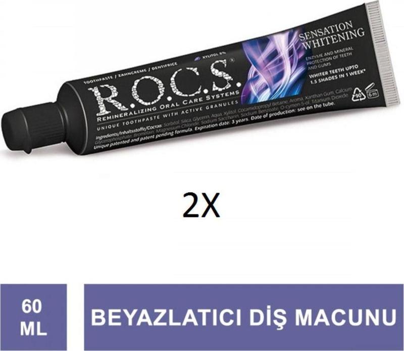 Sensation Whitening Beyazlatıcı Parlatıcı Diş Macunu 60Ml ( 2 Adet )