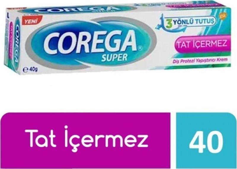 Corega Tat Içermez Diş Protez Yapıştırıcı Krem 40 Gr