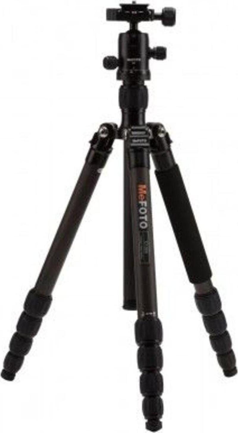 Mefoto C1350Q1K Roadtrip Carbon Fiber Travel Tripod Kit(Black)