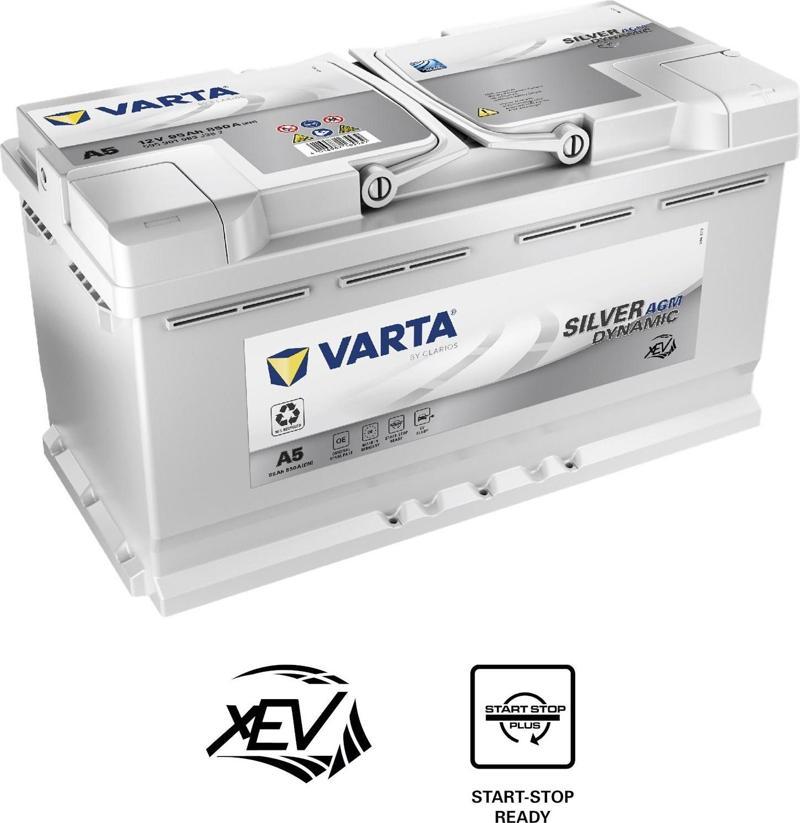 G14 12V 95 Ah 850A AGM Start-Stop Silver Dynamic Akü (Üretim Yılı: 2024)