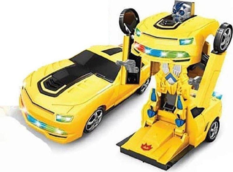 2 In 1 Bumblebee Robota Dönüşen Pilli Işıklı Sesli Camaro Araba