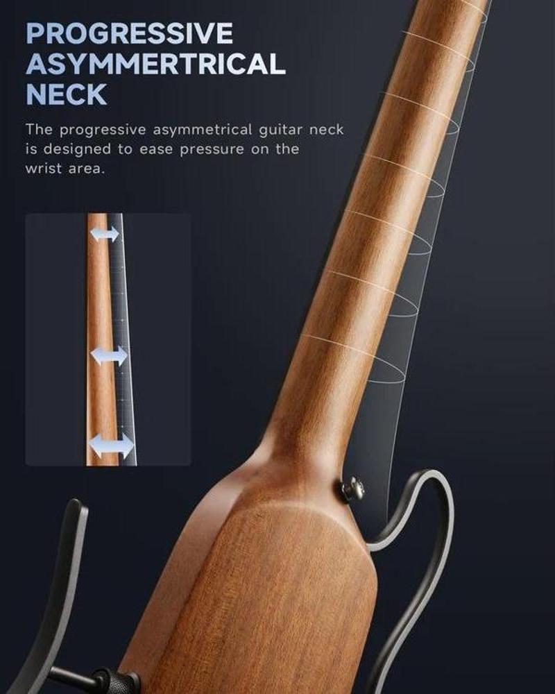 HUSH-X Headless Traveller Elektro Gitar Seti (Natural)