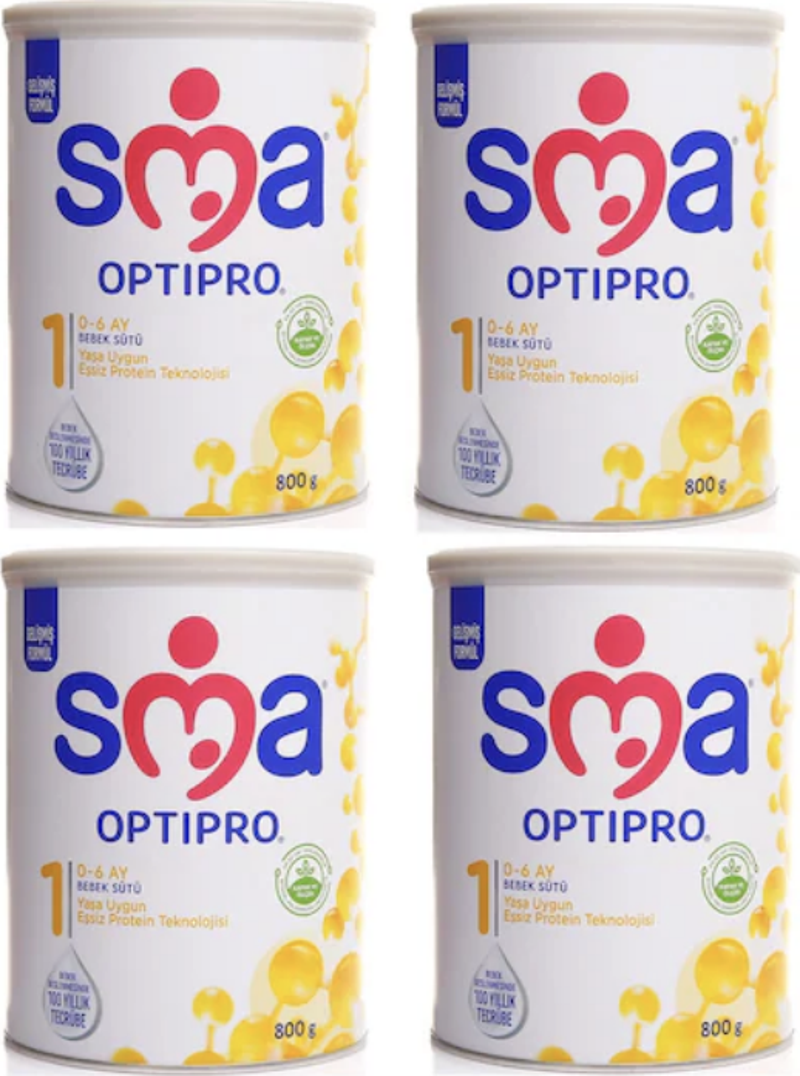 Optipro 1 Probiyotik Bebek Sütü 800 gr 4 Adet