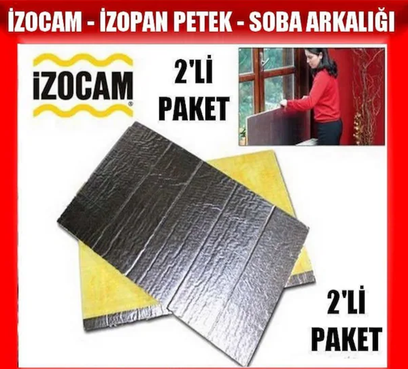 2'Lİ FOLYOLU KALORİFER-RADYATÖR-SOBA ARKALIĞI İZOPAN 15MMX55CMX90CM