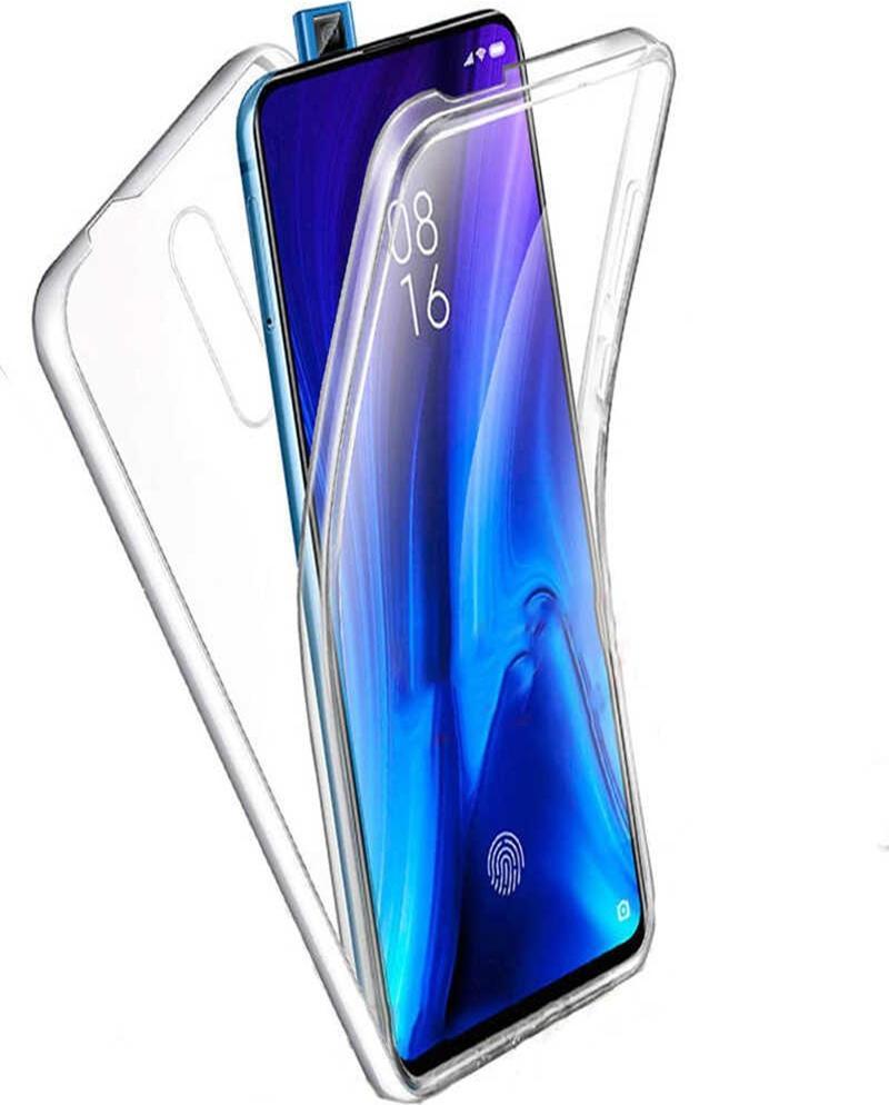 Xiaomi Mi 9T Pro Kapak 360 Derece Ön ve Arka Tam Koruma Şeffaf Silikon Kılıf