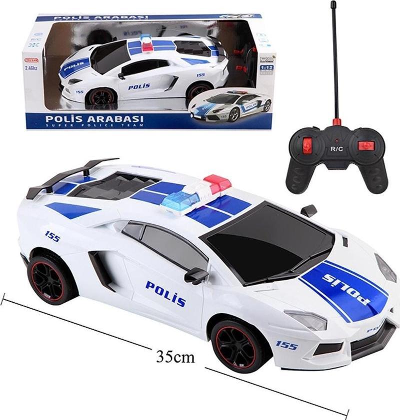 Oyuncak Uzaktan Kumandalı Şarjlı Polis Arabası 1:12 Police Car TOY-13