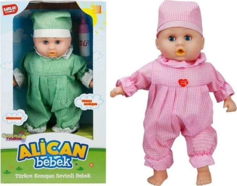 Türkçe Konuşan Oyuncak ALİCAN Et Bebek Seti 35 cm