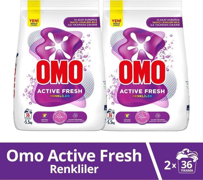 MATİK ACTİVE FRESH RENKLİLER 5.5 KG 2 ADET