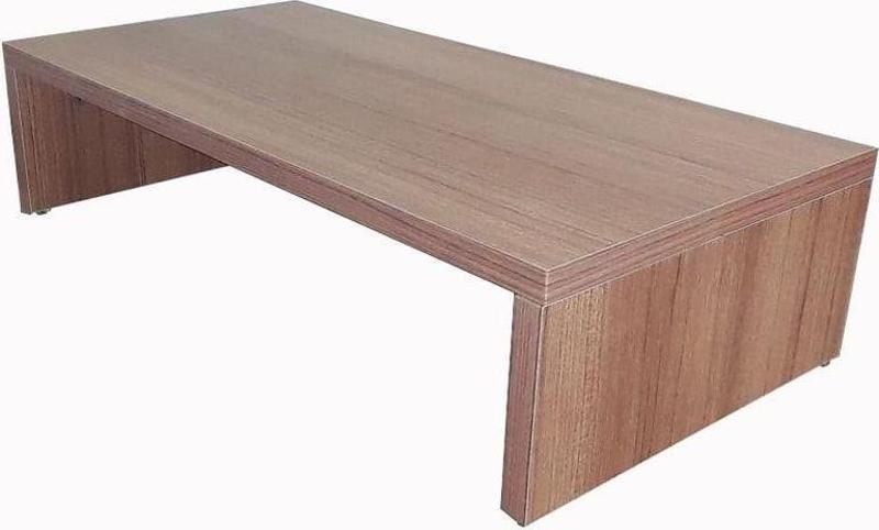 7 cm Yükseklikte Teak Kahverengi Monitör Stand Ekran Yükseltici 52 x 22