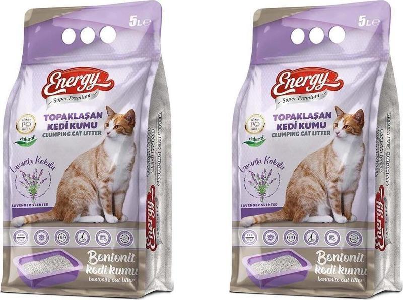 Bentonit Kedi Kumu Lavanta Kokulu 5 Lt - 2 Adet