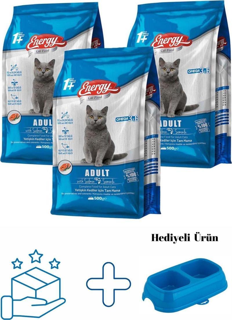 Somonlu Yetişkin Kedi Maması 500 G - 3 Adet