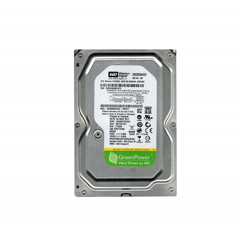 500 GB 3.5" inç SATA II, 32 MB Hard Disk