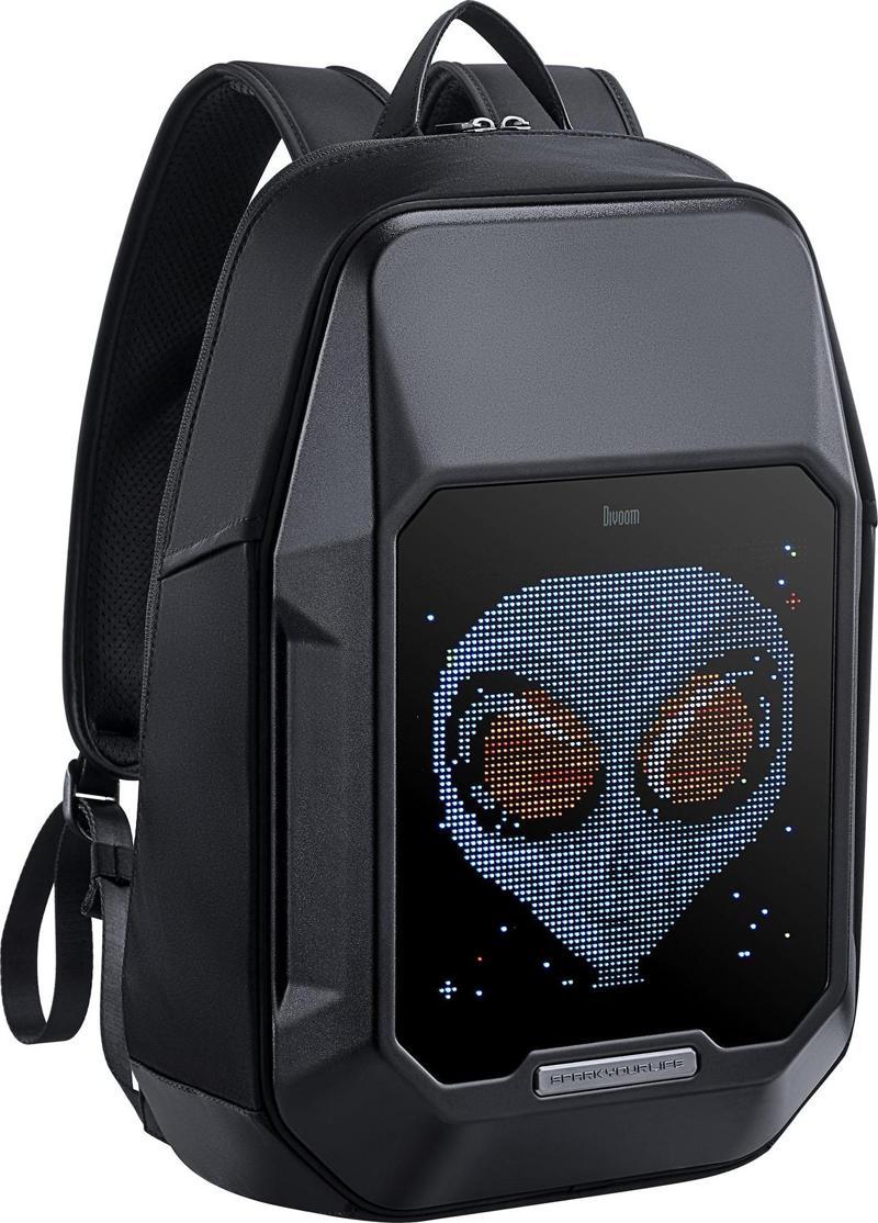 Pixoo Cyberbag Siyah Piksel Led Ekranlı Sırt Çantası