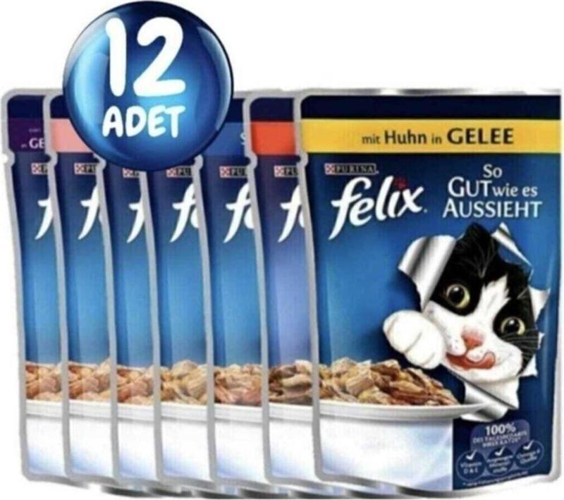 Karışık Yaş Kedi Maması 12’Li