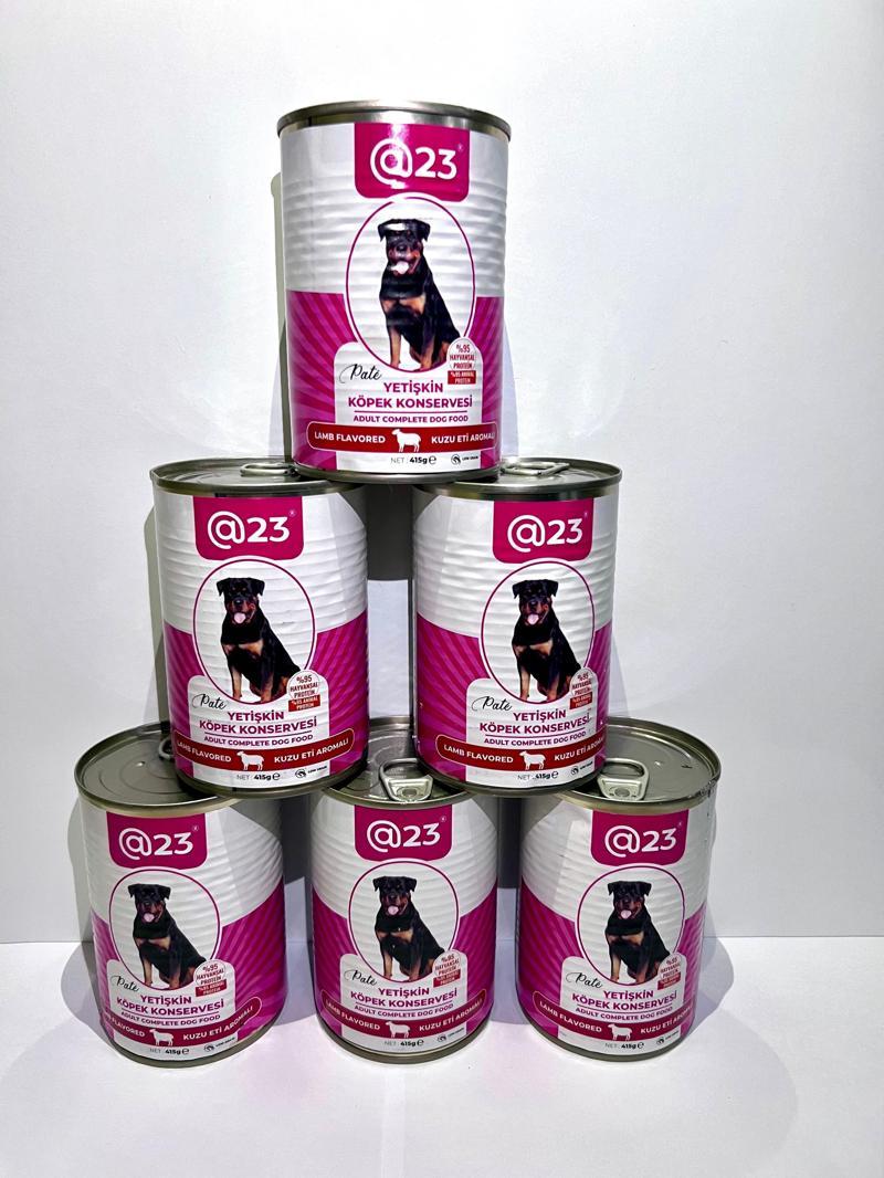 Yetişkin Köpek Konservesi Kuzu Eti  Aromalı 415 g x 6 adet