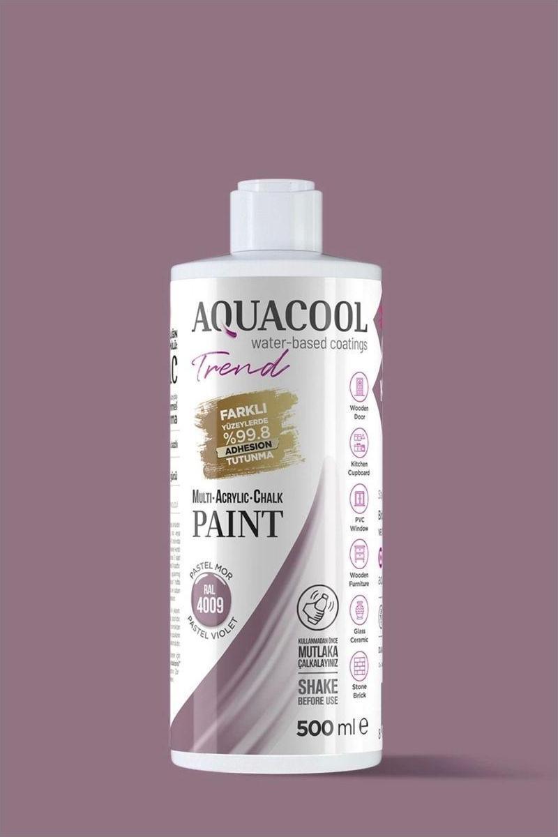 Aquacool Trend Su Bazlı Akrilik Dönüşüm Boyası RAL 4009 Pastel Mor 500ml