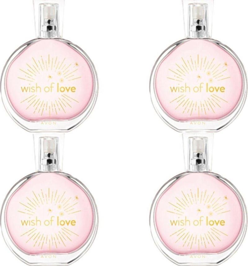 Wish Of Love Edt 50 Ml Kadın Parfümü - 4 Adet