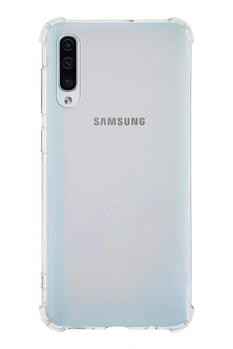 KZY İletişim Samsung Galaxy A30s Kapak Köşe Korumalı Airbag Antishock Silikon Kılıf
