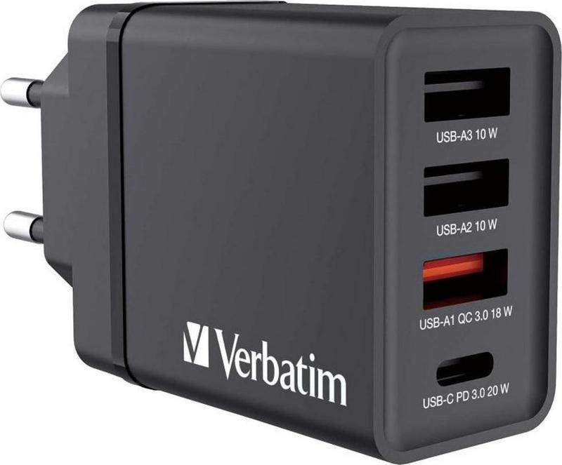 VERBATIM 49700 CHR-30EU1 USB-CHARGER 30W BLACK