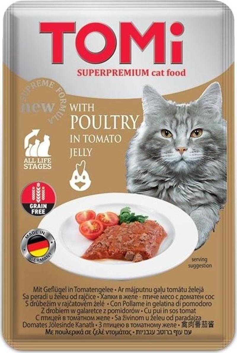 Kedi Kümes Hayvanı Ve Domates Tahılsız Pouch Mama 100gr (pate)