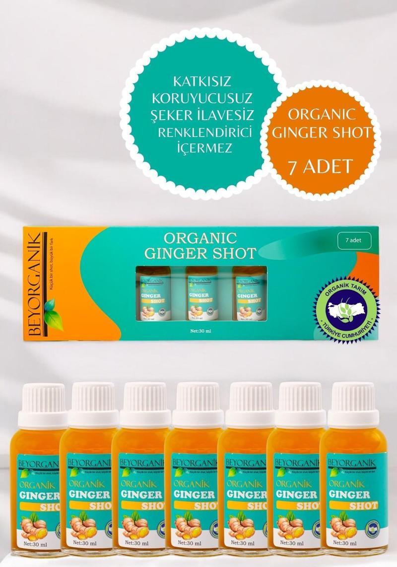 Organik Ginger Shot (7ADETX30ML) Cam Şişe