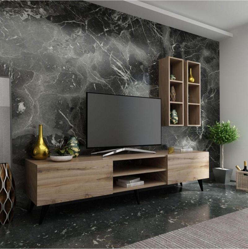 Ideal Tv Ünitesi Duvar Raflı Q7800-3 Çırağan