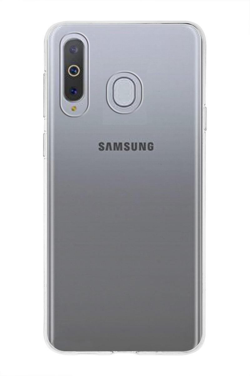 KZY İletişim Samsung Galaxy A8s Kapak 1mm Şeffaf Silikon Kılıf