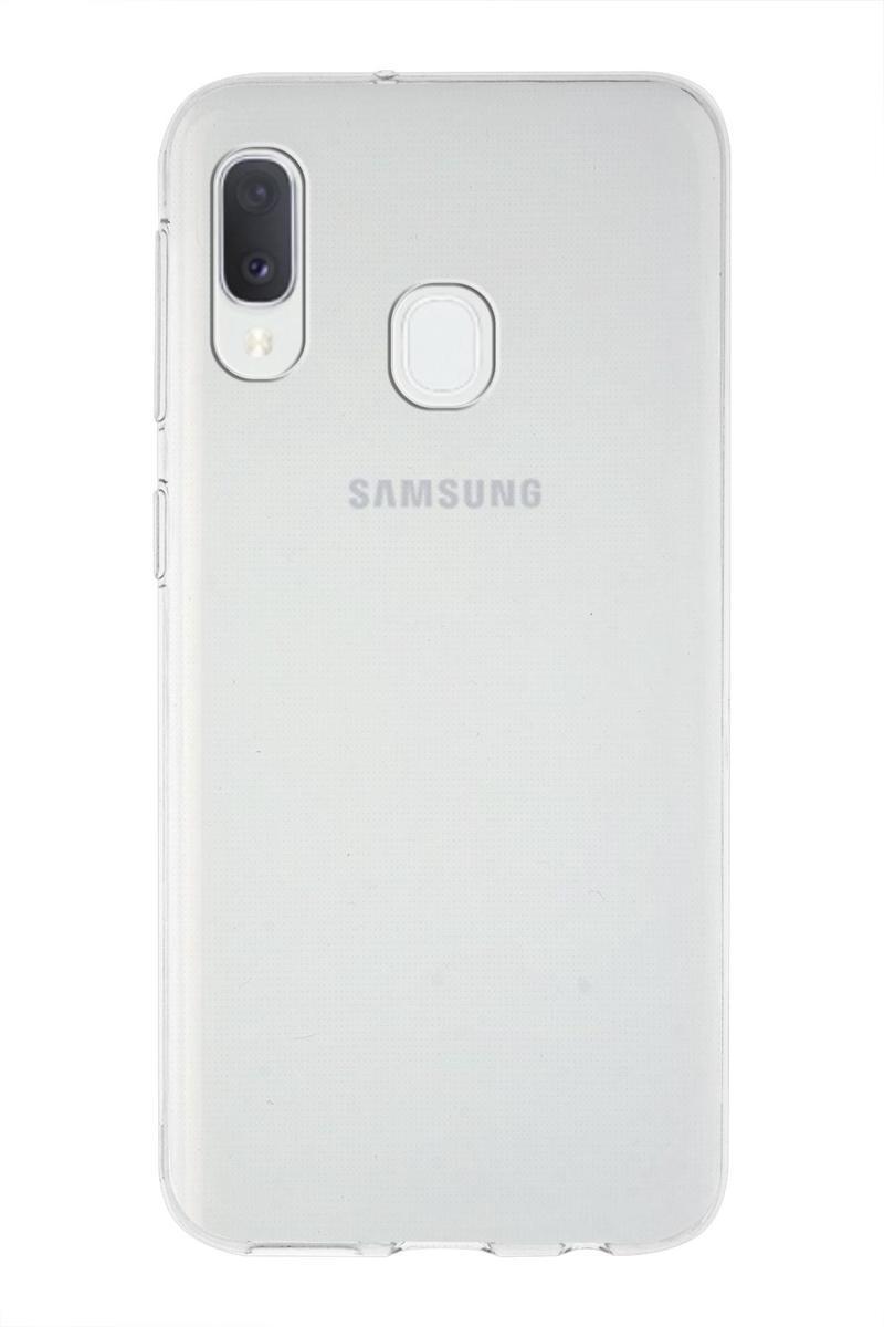 KZY İletişim Samsung Galaxy A20e Kapak 1mm Şeffaf Silikon Kılıf