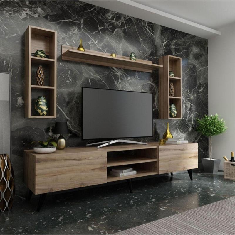 Ideal Tv Ünitesi Duvar Raflı Q7809-3 Çırağan