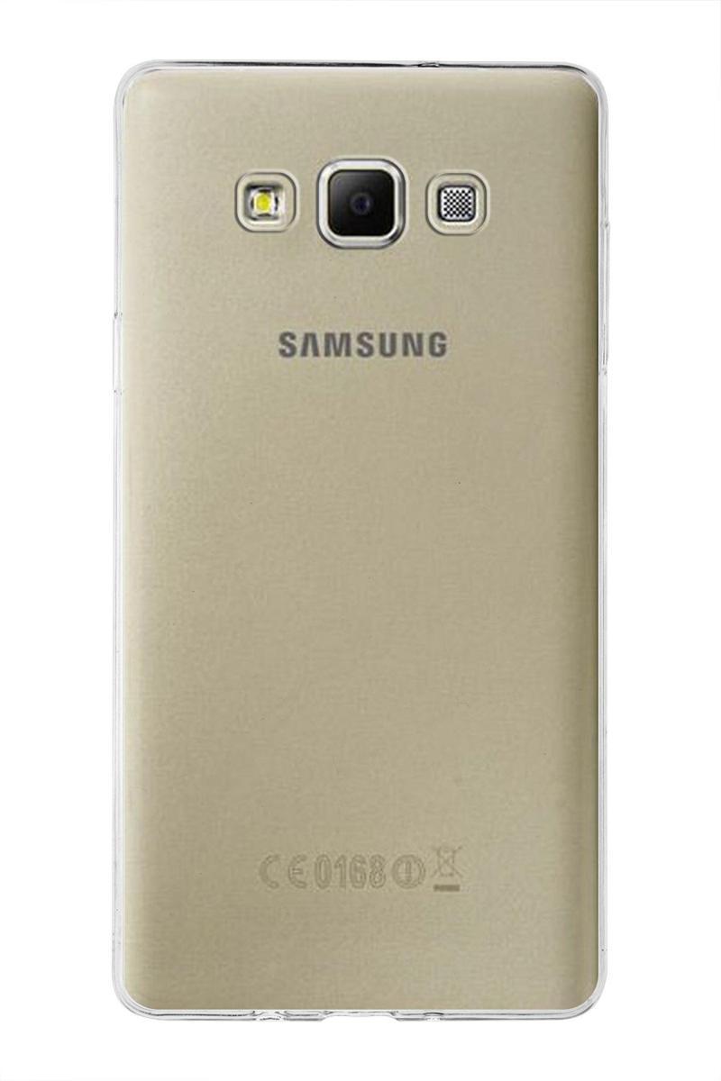 Kılıfmania Samsung Galaxy A7 Kapak 1mm Şeffaf Silikon Kılıf