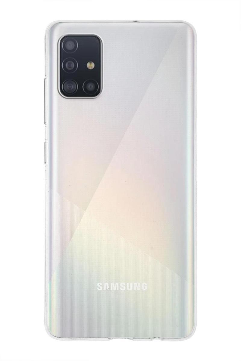 Kılıfmania Samsung Galaxy A51 Kapak 1mm Şeffaf Silikon Kılıf