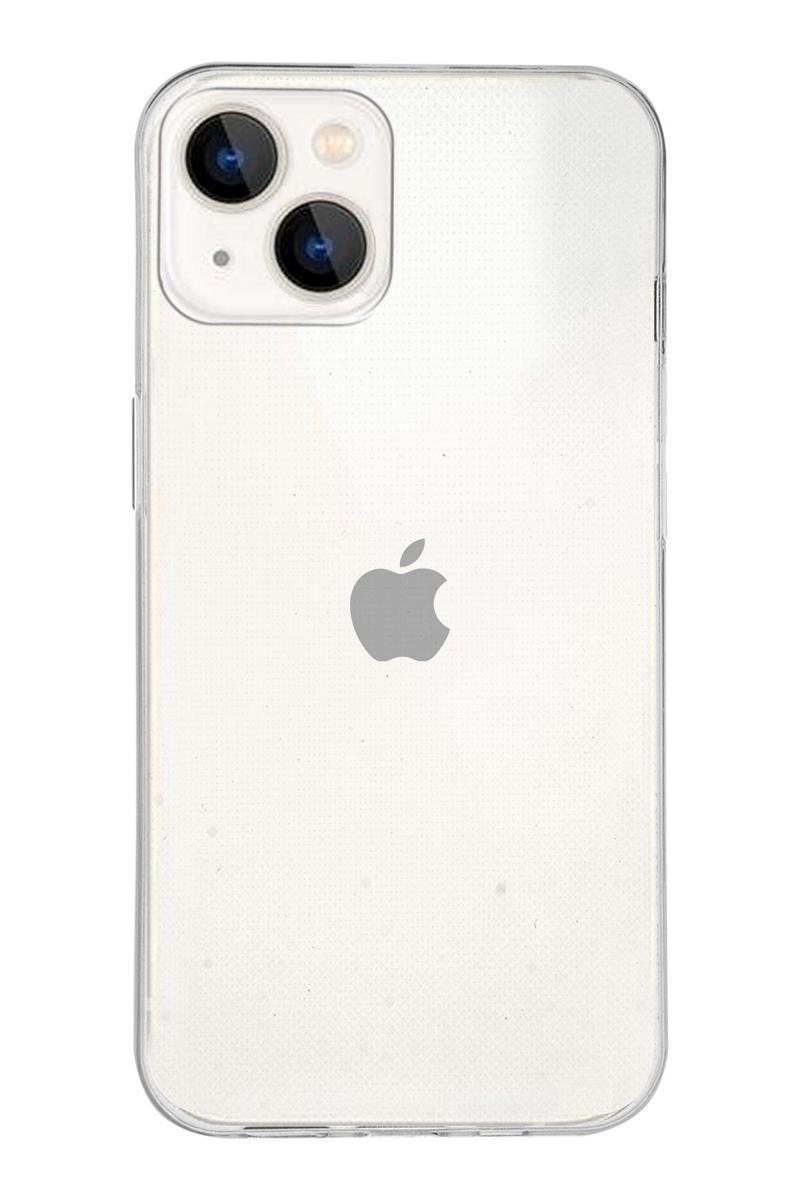 KZY İletişim Apple iPhone 13 Mini Kapak 1mm Şeffaf Silikon Kılıf