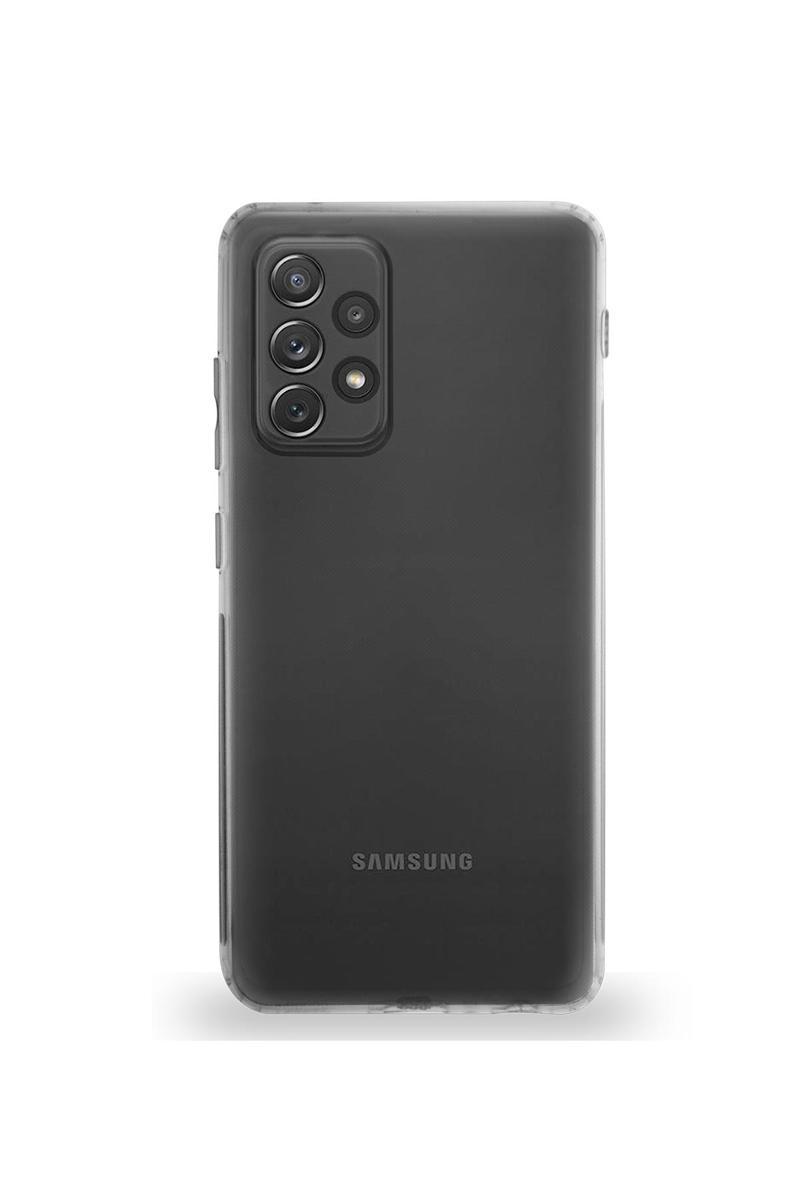 KZY İletişim Samsung Galaxy A72 Kapak Tıpalı Kamera Korumalı Şeffaf Premier Kılıf