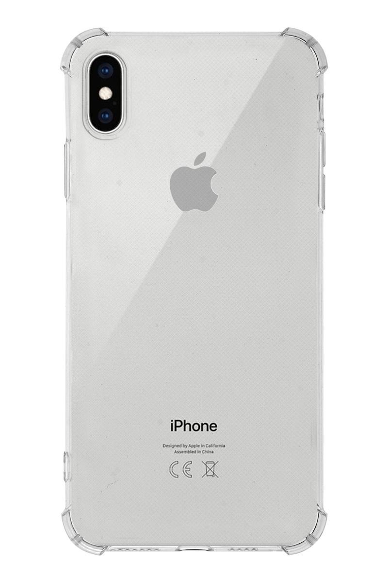 KZY İletişim Apple iPhone XS Kapak Köşe Korumalı Airbag Antishock Silikon Kılıf