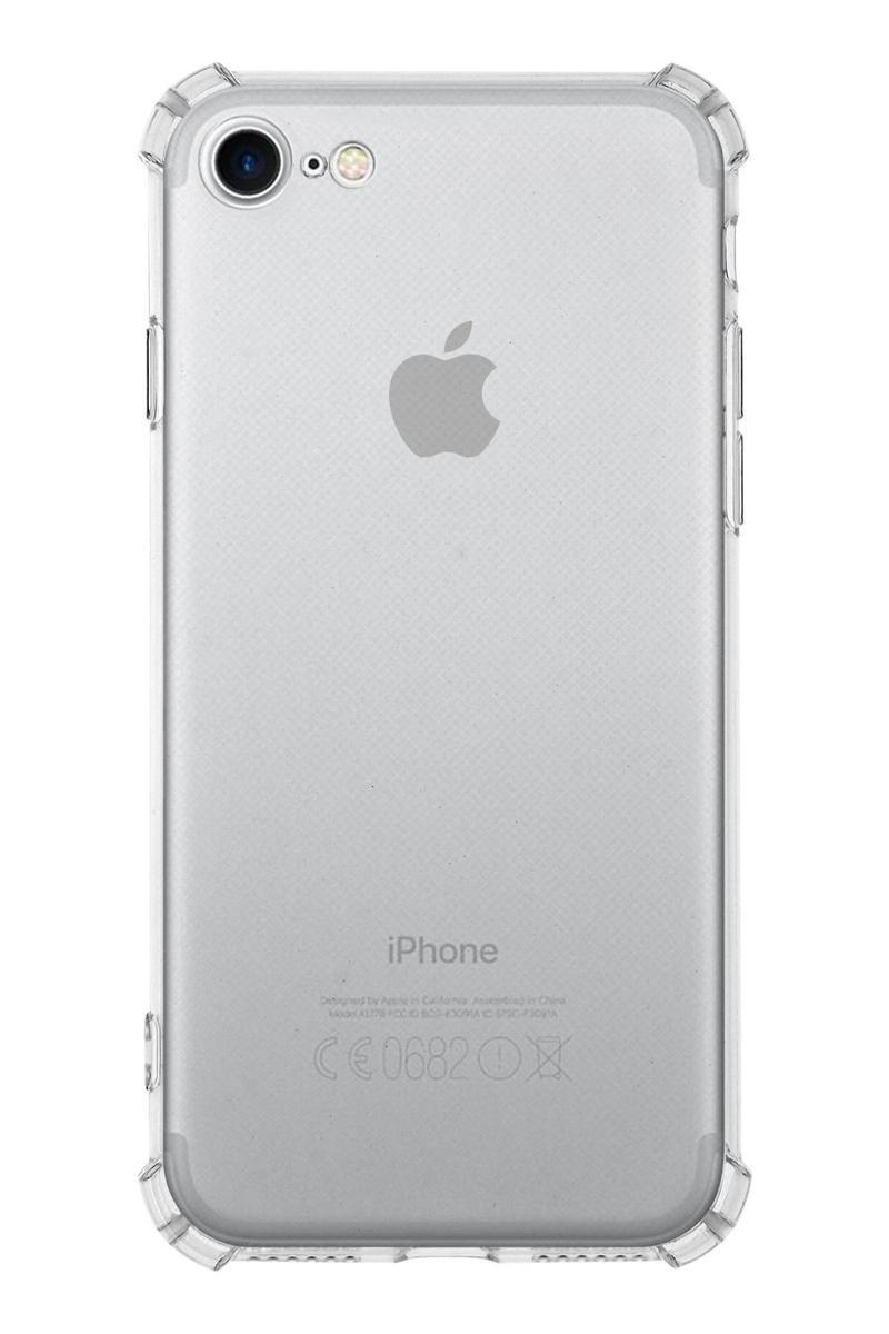 KZY İletişim Apple iPhone SE 2022 Kapak Köşe Korumalı Airbag Antishock Silikon Kılıf
