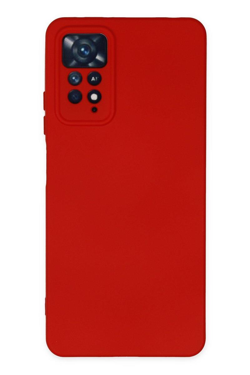 Kılıfmania Xiaomi Redmi Note 11 Pro Kapak İçi Kadife Kamera Korumalı Lansman Silikon Kılıf - Kırmızı